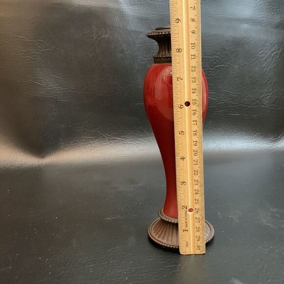 PartyLite Moroccan Spice Taper Holder 9 Inches Tall Heavy Oriental Decoration - Picture 5 of 7